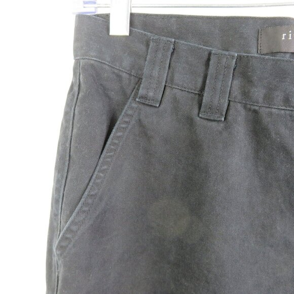 Riveted by Lee Black Capris 10 Cargo Pockets Waist 30 Twill - Picture 3 of 8